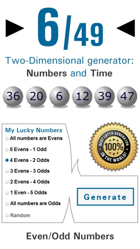 lotto 6/49 generator numbers